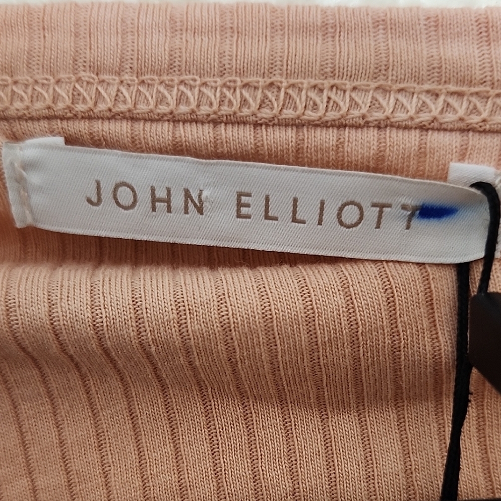 John Elliott Pink Fitted Short Sleeve Tee - Picture 2 of 10